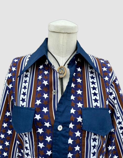 JOEL CALIFORNIA 70s Vintage Western Shirt • Small