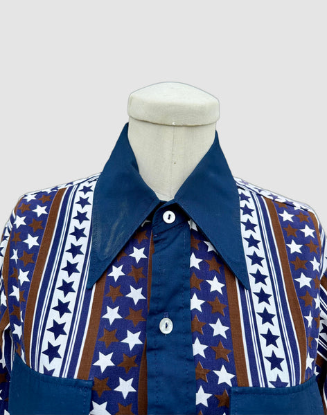 JOEL CALIFORNIA 70s Vintage Western Shirt • Small