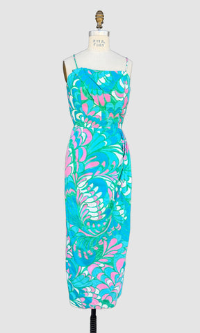 BEYOND THE REEF by Paradise Hawaii, 60 Sarong Dress • Medium to Large