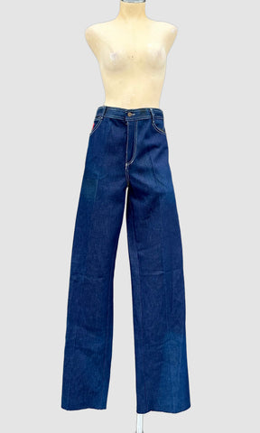 1980s VINTAGE DEVILS Denim Deadstock Jeans • 32"