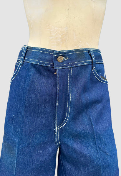 1980s VINTAGE DEVILS Denim Deadstock Jeans • 32"
