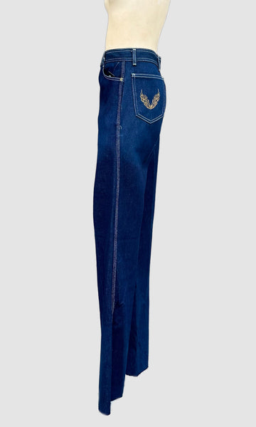 1980s VINTAGE DEVILS Denim Deadstock Jeans • 32"