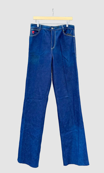 1980s VINTAGE DEVILS Denim Deadstock Jeans • 32"