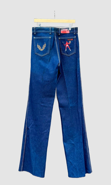 1980s VINTAGE DEVILS Denim Deadstock Jeans • 32"