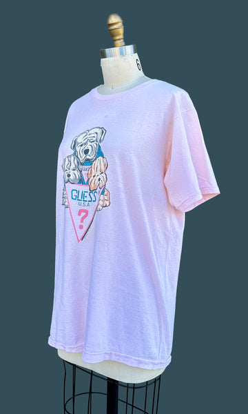 GUESS Vintage 1987 Puppy Shirt • Open Sizing