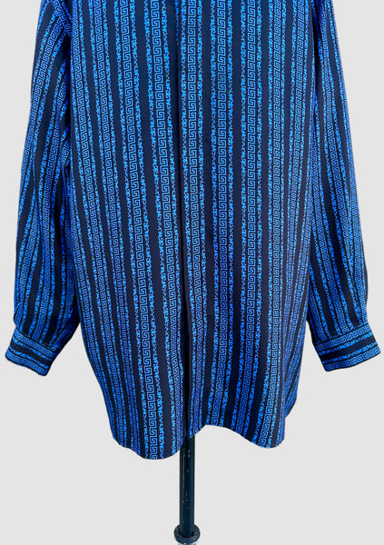 VERSACE CLASSIC V2 90s Mens Silk Shirt • 2XB