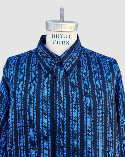 VERSACE CLASSIC V2 90s Mens Silk Shirt • 2XB