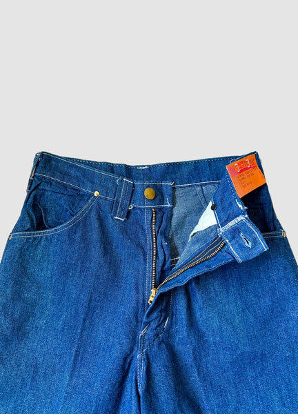 1970s JUNIOR DESTINY Denim Culottes Dead Stock Shorts • Size Small