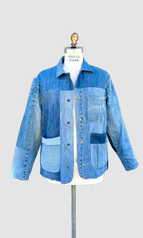 REPURPOSED PATCHWORK DENIM Chore Jackets • Size Mediums (2 available)