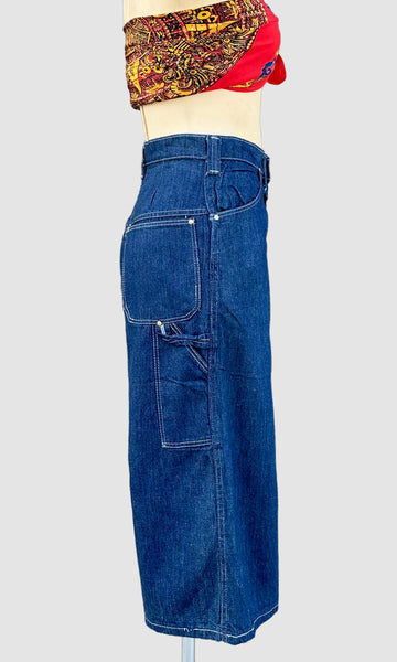 1970s JUNIOR DESTINY Denim Culottes Dead Stock Shorts • Size Small