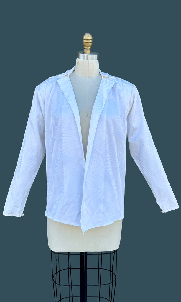 SAINT LAURENT Rive Gauche 80s Open Blouse • Small