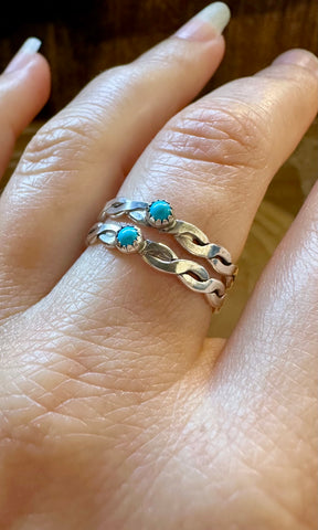 TURQUOISE STACKER RINGS • Multiple Sizes