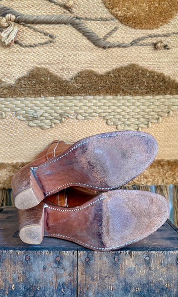 VINTAGE DINGO 1980s Leather Western Boots • Womens 6