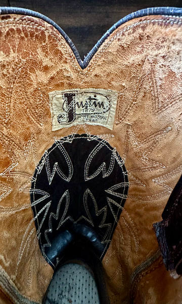 JUSTIN Fort Worth Texas Leather Western Boots • Womens 9 / Mens 7