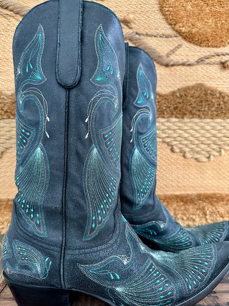 OLD GRINGO PEACOCK Leather Western Boots • Womens 10 / Mens 8