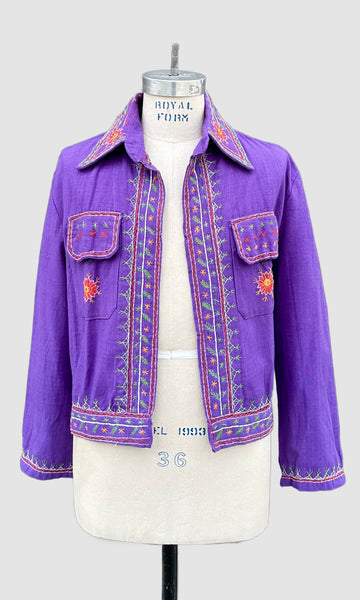 DEADSTOCK PAKISTANI 70s Embroidered Jacket