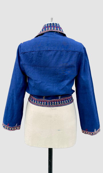 DEADSTOCK PAKISTANI 70s Embroidered Jacket • X-Small