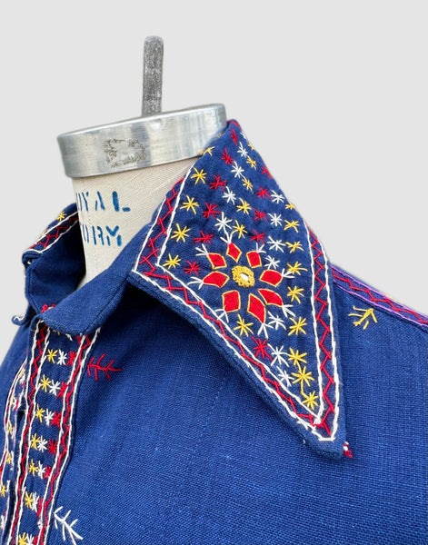 DEADSTOCK PAKISTANI 70s Embroidered Jacket • X-Small