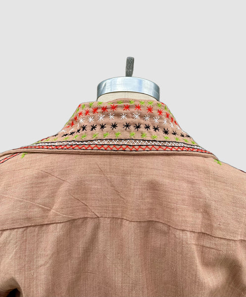 DEADSTOCK PAKISTANI 70s Embroidered Jacket • Small