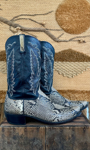 LUCCHESE SLITHERING SNAKES Leather Western Mens Boots • Mens 13