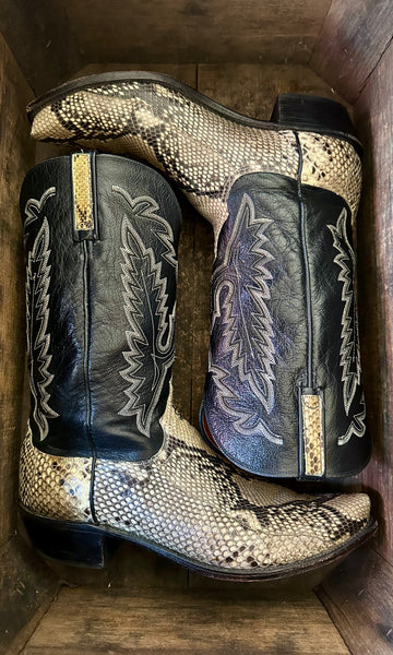 LUCCHESE SLITHERING SNAKES Leather Western Mens Boots • Mens 13