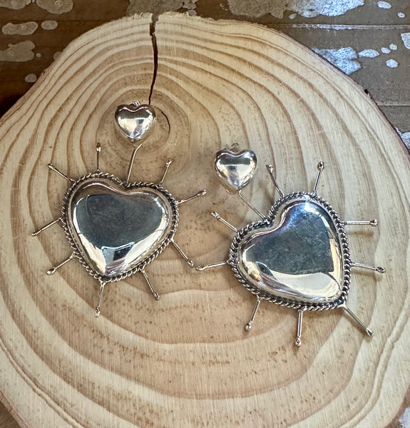SACRED HEARTS Handcrafted Mexican Earrings