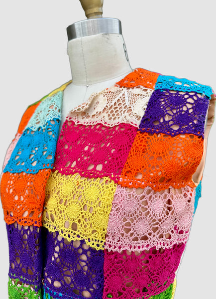 MEXICAN LILA BATH Vintage 70s Vest • Small