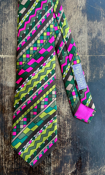 EMILIO PUCCI Vintage 1970's Silk Necktie