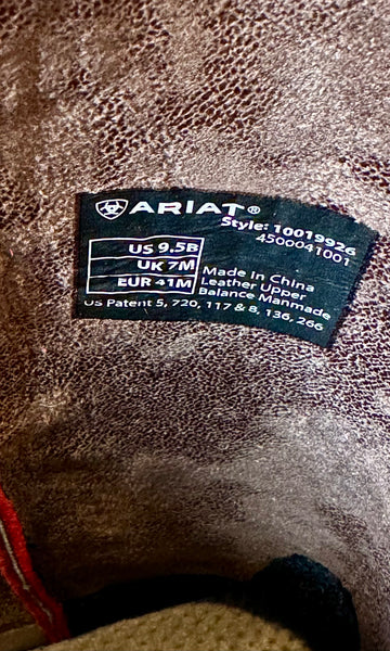 ARIAT COWBOY BOOTS • Mens 9.5B