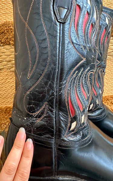 ACME VINTAGE 50s/60s Cowboy Boots • Mens 9