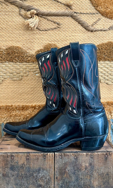 ACME VINTAGE 50s/60s Cowboy Boots • Mens 9