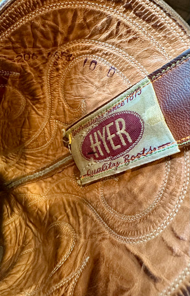 HYER VINTAGE 70s COWBOY Boots • Mens 10