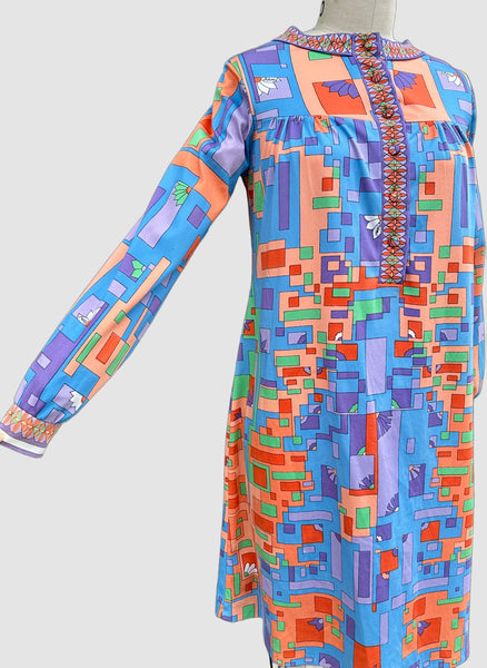 ARÉMIS ITALIAN 70s Vintage Dress • Sm. to Med.