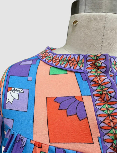 ARÉMIS ITALIAN 70s Vintage Dress • Sm. to Med.