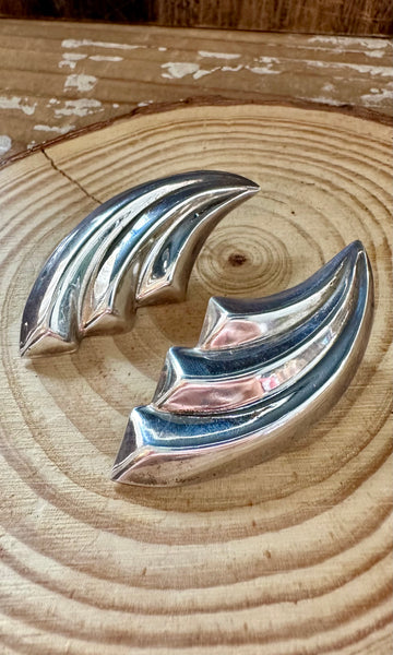 DECO WINGS Sterling Silver Stud Earrings