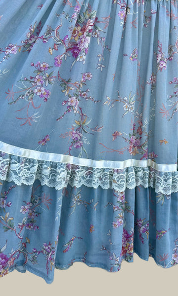 GUNNE SAX By Jessica Vintage 70s Dress • XXS