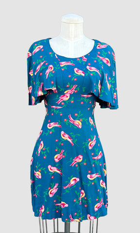 VINTAGE BIRDIE 70s Dress • X-Small