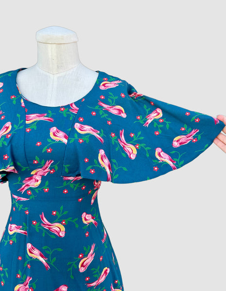 VINTAGE BIRDIE 70s Dress • X-Small
