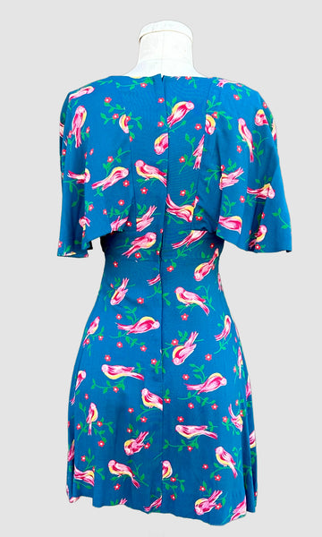 VINTAGE BIRDIE 70s Dress • X-Small