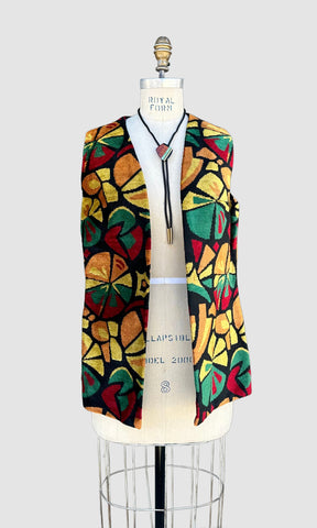 ALADDIN CITRUS TAPESTRY Vintage 70s Vest • Women's Medium