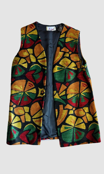 ALADDIN CITRUS TAPESTRY Vintage 70s Vest • Women's Medium