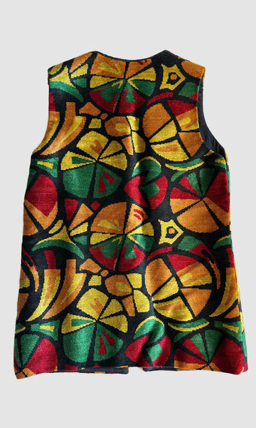 ALADDIN CITRUS TAPESTRY Vintage 70s Vest • Women's Medium