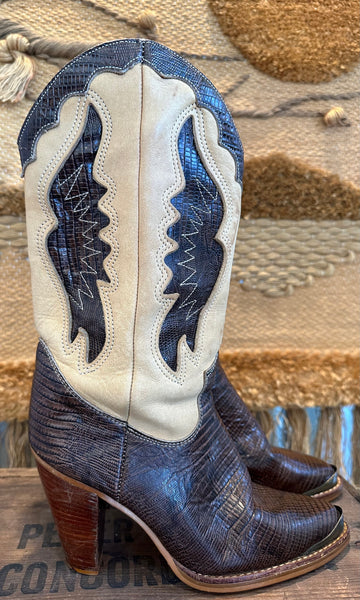 ZODIAC Vintage 80s Cowgirl Boots • Womens size 6.5 M