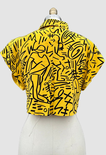 KARL LAGERFELD Vintage 80s Silk Dress & Top Set • Small