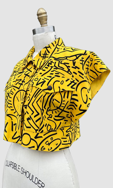 KARL LAGERFELD Vintage 80s Silk Dress & Top Set • Small