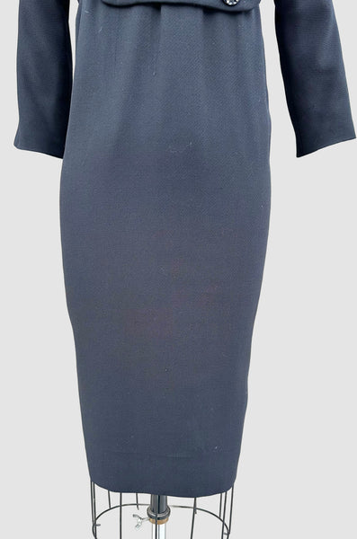 GALANOS 60s Vintage Little Black Dress • Medium