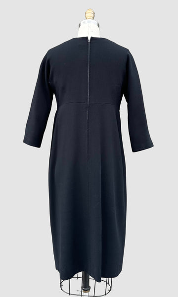 GALANOS 60s Vintage Little Black Dress • Medium