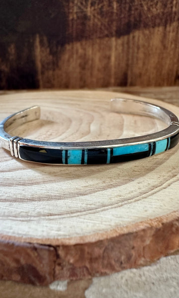 RICK TOLINO NAVAJO Kingman Turquoise Cuff 14g