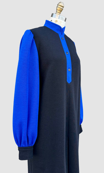 I.MAGNIN GIVENCHY 5 Vintage 80s Wool Dress • Medium