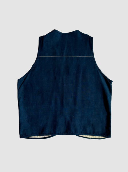 VINTAGE GUATEMALAN WOVEN Lovebird Vest • Large
